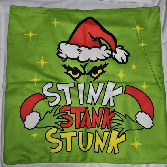 New Set of 4 Grinch Max Christmas Pillow Covers 18x18 Whoville Grinches Grinchy - Picture 5 of 11